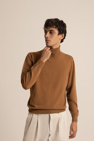 Vicuña Turtle Neck  | Natural