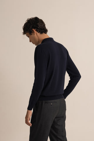 Vicuña Polo Long Sleeve | Navy Blue