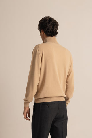 Vicuña Turtle Neck  | Champagne