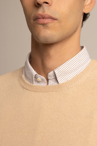 Vicuña Crew Neck Sweater | Champagne