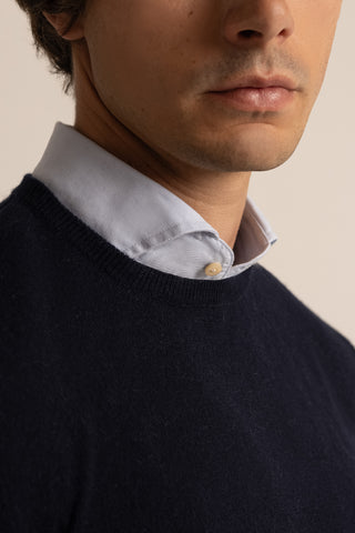 Vicuña Crew Neck Sweater | Navy Blue