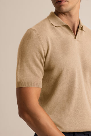 Vicuña Fine Polo Short Sleeve | Champagne