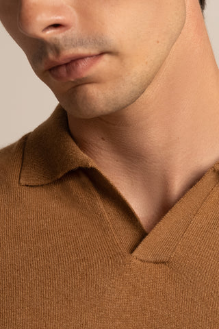 Vicuña Fine Polo Short Sleeve | Natural
